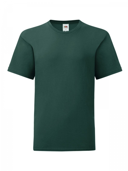 t-shirt-bambino-iconic-colorata-fruit-of-the-loom-forest green.jpg